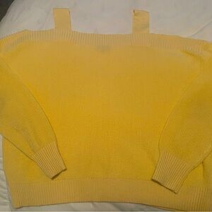 Off Shoulder Cropped Summer Sweater Size M